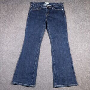Levi's 545 Jeans Women's 8 Blue Low Rise Boot Cut Denim Stretch Dark Wash Boho